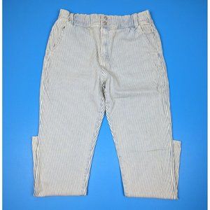 Kancan Tokyo Ultra High Rise Mom Jeans Striped Blue White Size 11/29